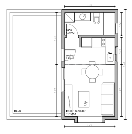 Plano del modelo X-Small